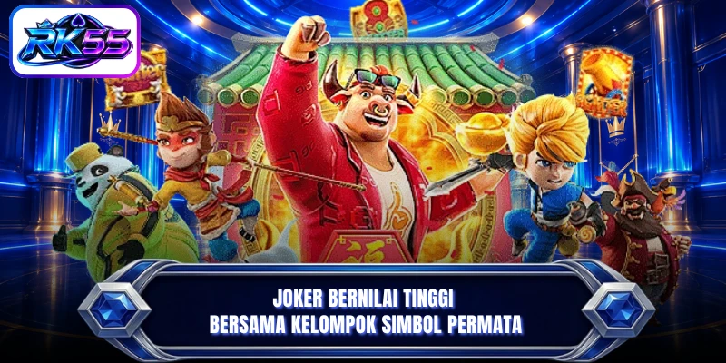 Joker bernilai tinggi bersama kelompok simbol permata